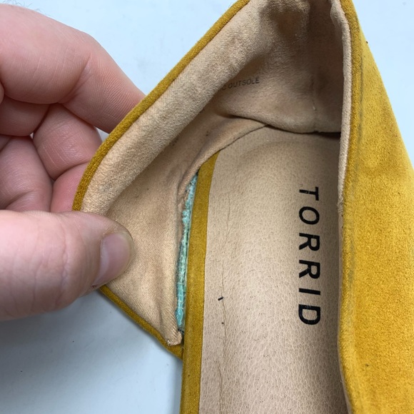 Torrid | Mustard Yellow Bow Ballet Flats Size 12W - Picture 8 of 8